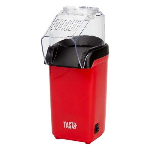 Tasty Hot Air Popcorn Popper Healthy and Delicious Popcorn in Minutes Fast and EasytoUse BuiltIn Measuring Cup and Butter Warmer 8 Cups Red
