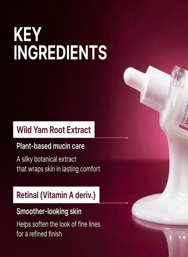 NIDA Youthful Formula™ Yam Mucin ABCE Boosting Serum | Wild Yam Root, Retinal, Panthenol, Vitamin C & E | Anti-Wrinkle, Brightening | 1.69 fl. oz., 50mL - Image 3