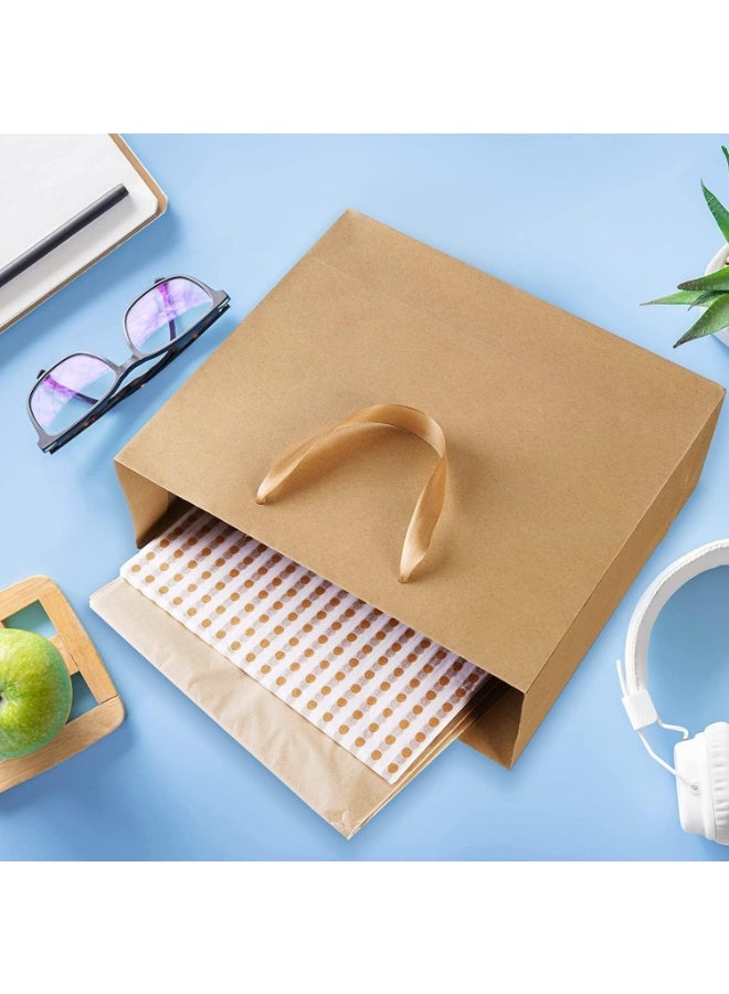 12 Pack Large Kraft Paper Gift Bags, Eco-Friendly Brown Shopping Bags, Recyclable Paper Bags for Weddings, Holidays Small Business - Image 4