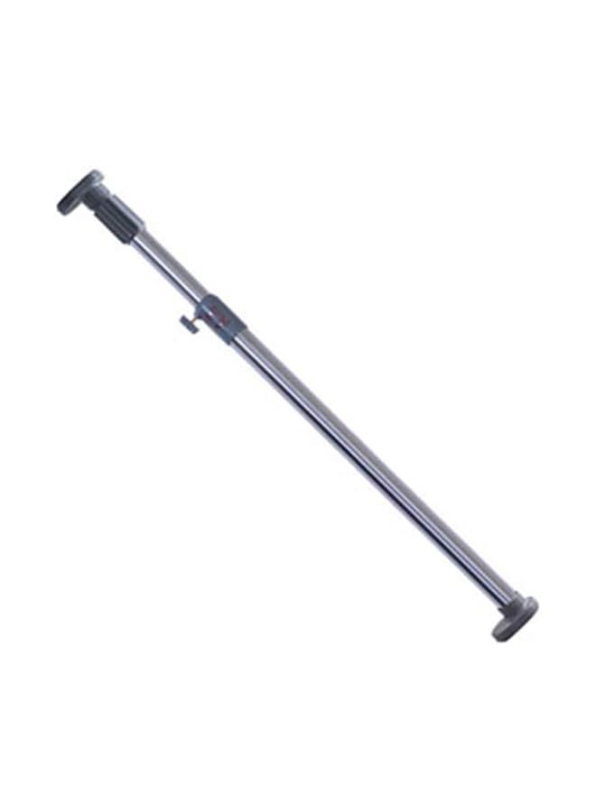 IAF 25.4mm Adjustable Shower Curtain Rod Tension Rail for Bathroom Wardrobe Kitchen Balcony (Grey, 16-23 Inches) - Image 1