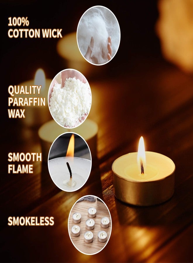 UNBREAKABLE - Tea Light Candles 30 Pack – Unscented Long Lasting 2.5 Hour Burn – White Smokeless Tealights for Decoration, Holiday, Party, Wedding, Home Use - Image 3