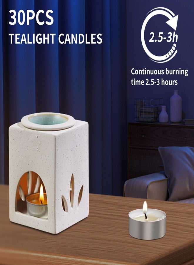 UNBREAKABLE - Tea Light Candles 30 Pack – Unscented Long Lasting 2.5 Hour Burn – White Smokeless Tealights for Decoration, Holiday, Party, Wedding, Home Use - Image 2