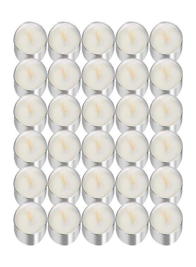 UNBREAKABLE - Tea Light Candles 30 Pack – Unscented Long Lasting 2.5 Hour Burn – White Smokeless Tealights for Decoration, Holiday, Party, Wedding, Home Use - Image 1