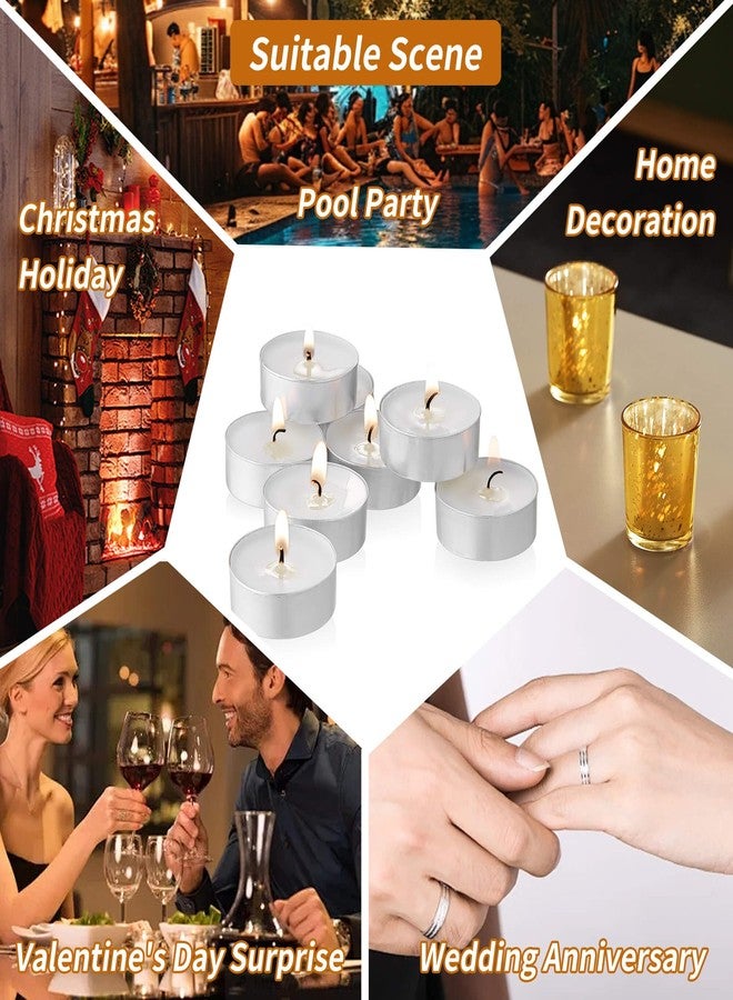 UNBREAKABLE - Tea Light Candles 30 Pack – Unscented Long Lasting 2.5 Hour Burn – White Smokeless Tealights for Decoration, Holiday, Party, Wedding, Home Use - Image 5