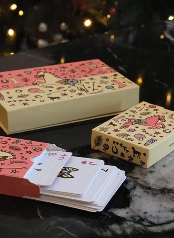 Silsal Set of 2 Horse Playing Cards
