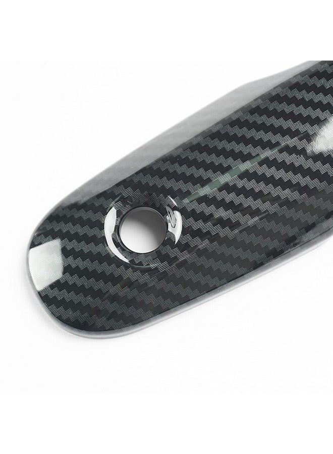 DLOVEG Car Door Handle Cover Protector Compatible for 2018-2023 2024 2025 Toyota Camry Accessories Compatible for Toyota Corolla Venza 2025 2024 2023 2022-2020 (with 2 Smart Key Holes, Carbon Fiber) - Image 3