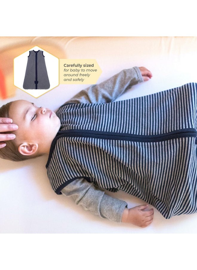 Burt's Bees Baby - Burt's Bees Baby Beekeeper Infant Wearable Blanket, 100% Organic Cotton Unisex, Girl, Boy Swaddle Transition Sack - Light Weight 0.5 TOG or Medium Weight 1.5 TOG - Newborn Essentials Sleep Clothes - Image 1