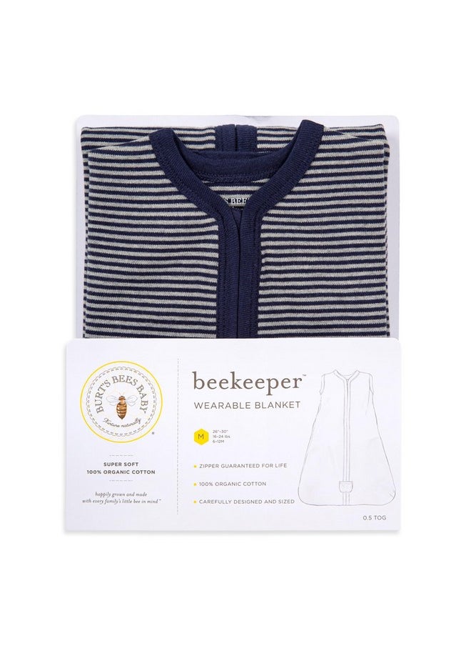 Burt's Bees Baby - Burt's Bees Baby Beekeeper Infant Wearable Blanket, 100% Organic Cotton Unisex, Girl, Boy Swaddle Transition Sack - Light Weight 0.5 TOG or Medium Weight 1.5 TOG - Newborn Essentials Sleep Clothes - Image 1