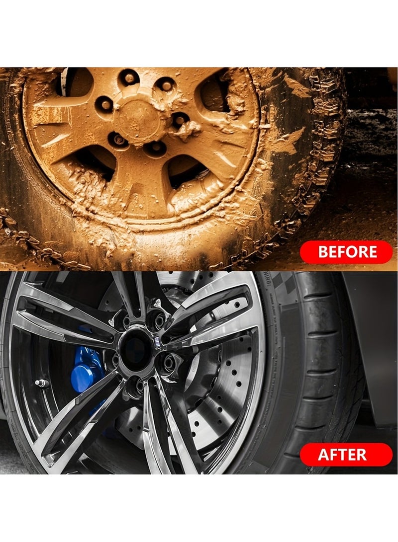 Wheel Brush Car Tire Rim Cleaning Brush For Car Home 435mm 100mm Diameter - Image 2