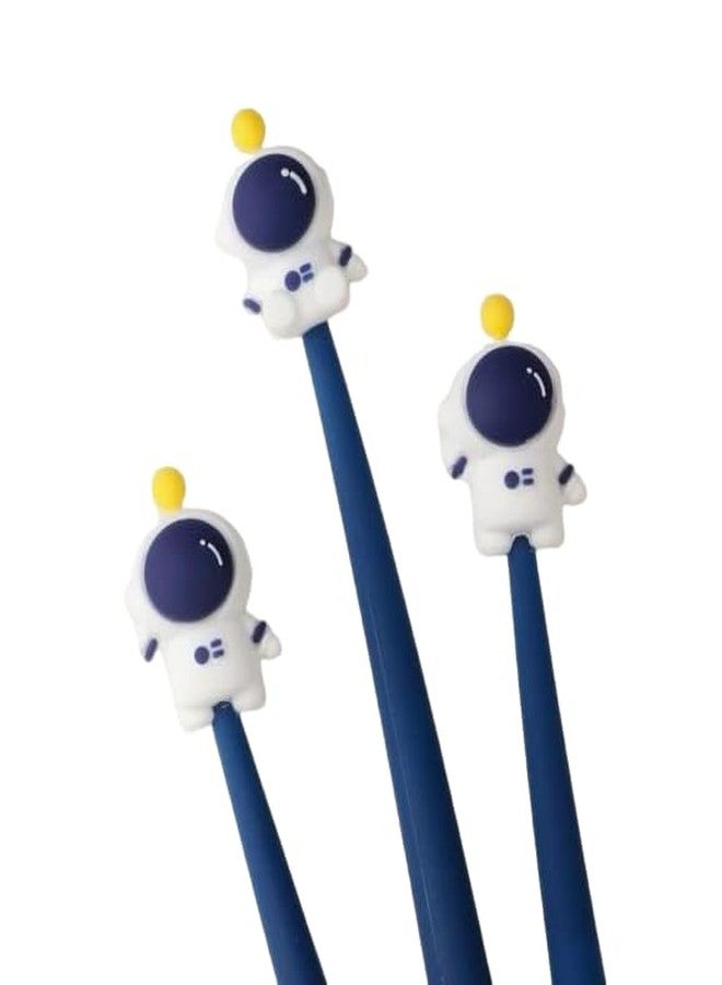 Radhya Accessories Space Astronaut Floppy Gel Pen for Kids Gel pen for adults (Pack of 2) Pen for School Cute Cartoon pen for girls Blue Grl Pen Birthday Gift Birthday Return Gift - Image 1