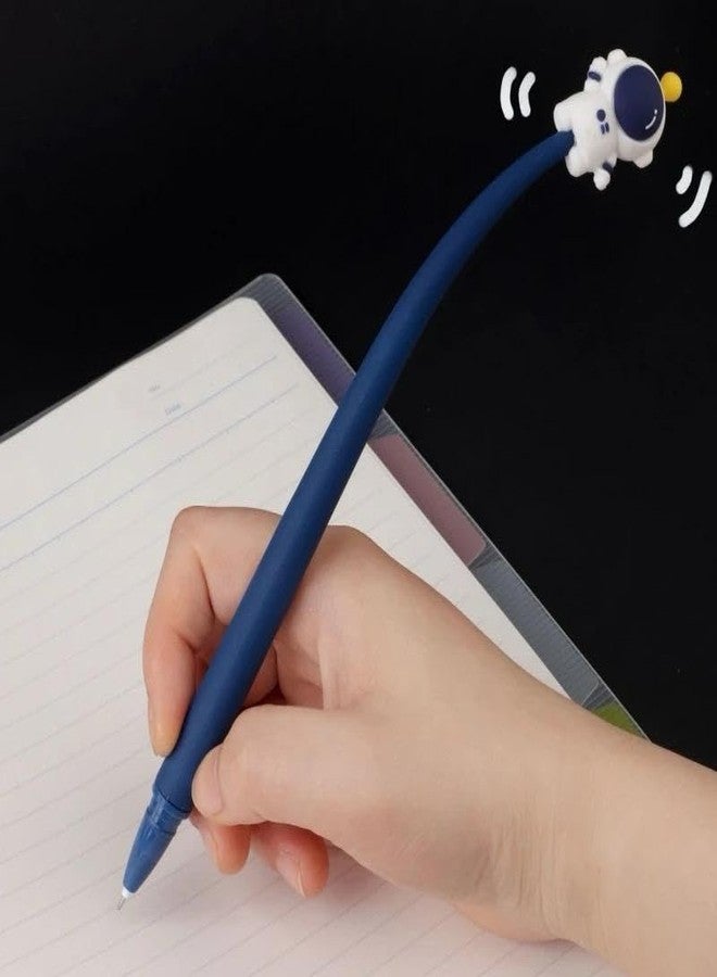 Radhya Accessories Space Astronaut Floppy Gel Pen for Kids Gel pen for adults (Pack of 2) Pen for School Cute Cartoon pen for girls Blue Grl Pen Birthday Gift Birthday Return Gift - Image 3