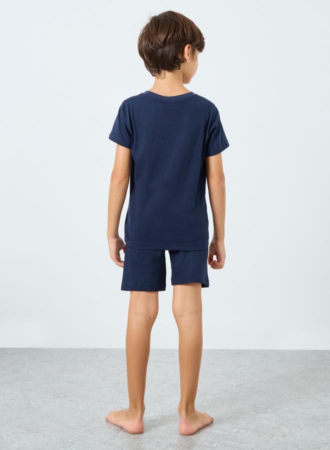 ستايلي طقم من شورت بيجاما وتيشيرت بطبعة سبايدر مان - Image 5