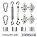 Windscreen4less Windscreen4less Sun Shade Sail Hardware Kit - 6 Inches - Super Heavy Duty - For Square and Rectangle Sun Shade Sail  - Image 2