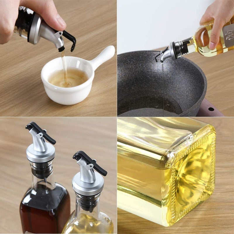 KIDINGTON hub Oil Vinegar Dispenser Gravy Boat Kitchen Oil Bottle LeakProof Soy Sauce Vinegar Storage Oil BottleOil Dispenser for Kitchen500 ml Bottle3 Pcs - Image 4