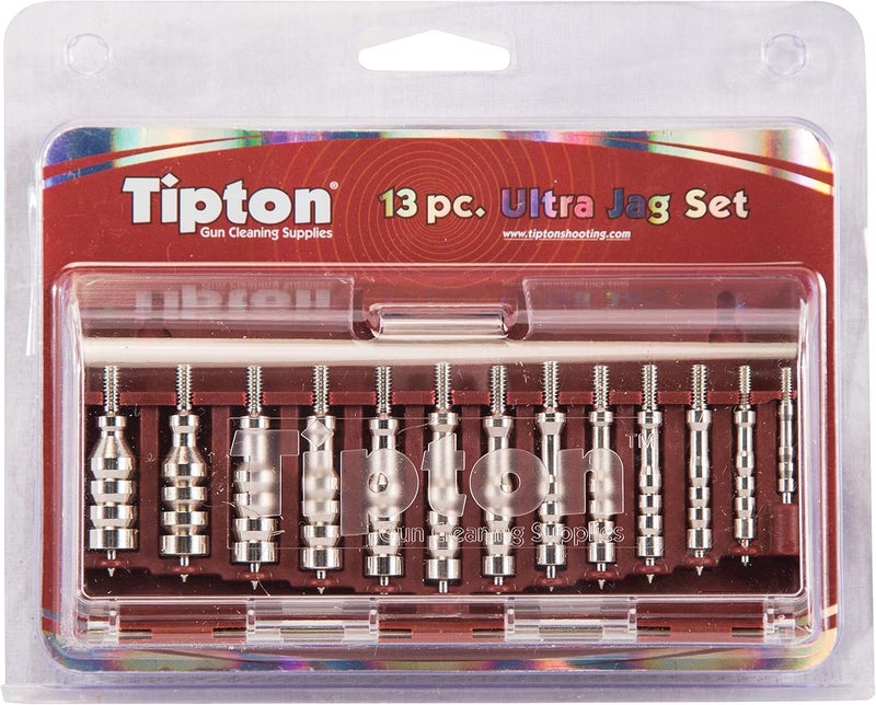 Tipton Ultra Jag Set with 13 Caliber Specific Cleaning Jags and Storage Case for Firearm Cleaning and Maintenance - Image 2