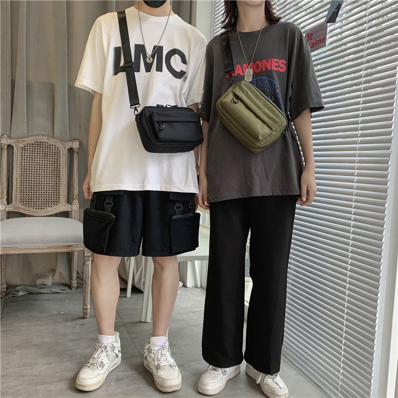 Men'S Bag High-End Casual Shoulder Crossbody Bag Women'S Large Capacity Ins Japanese Style Simple Harajuku Style Small Satchel - Image 3