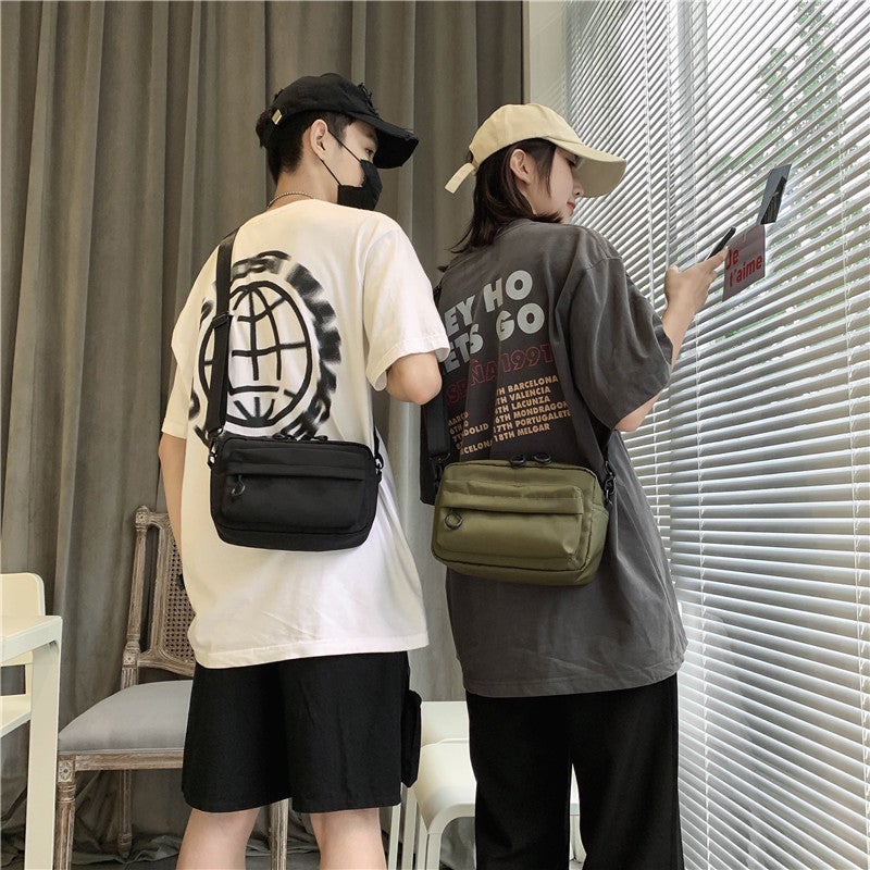 Men'S Bag High-End Casual Shoulder Crossbody Bag Women'S Large Capacity Ins Japanese Style Simple Harajuku Style Small Satchel - Image 2