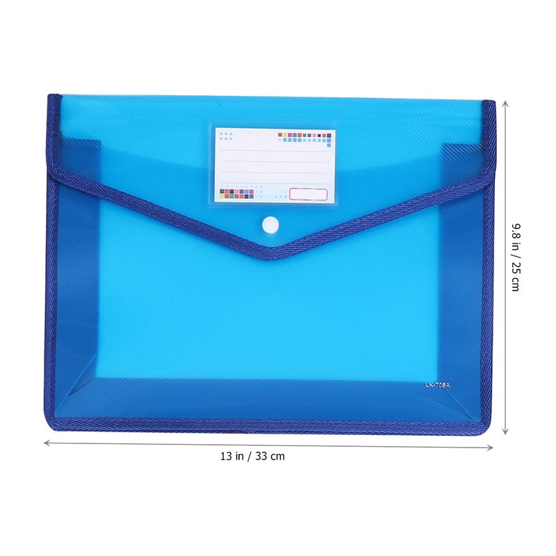 6 Pcs File Pouch Document Folder Document Storage Organizer for Office Business - Image 2