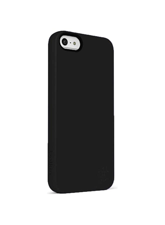 IAF Neon Glo Back Case for iPhone 5S / 5 - Black