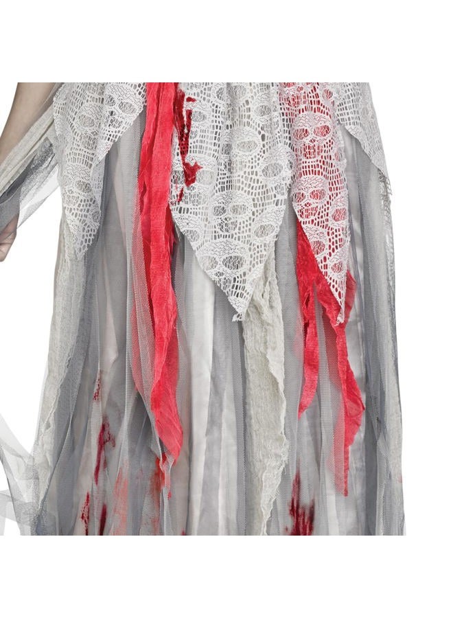 Fun World Zombie Bride Costume, Large 12-14, Multicolor - Image 4