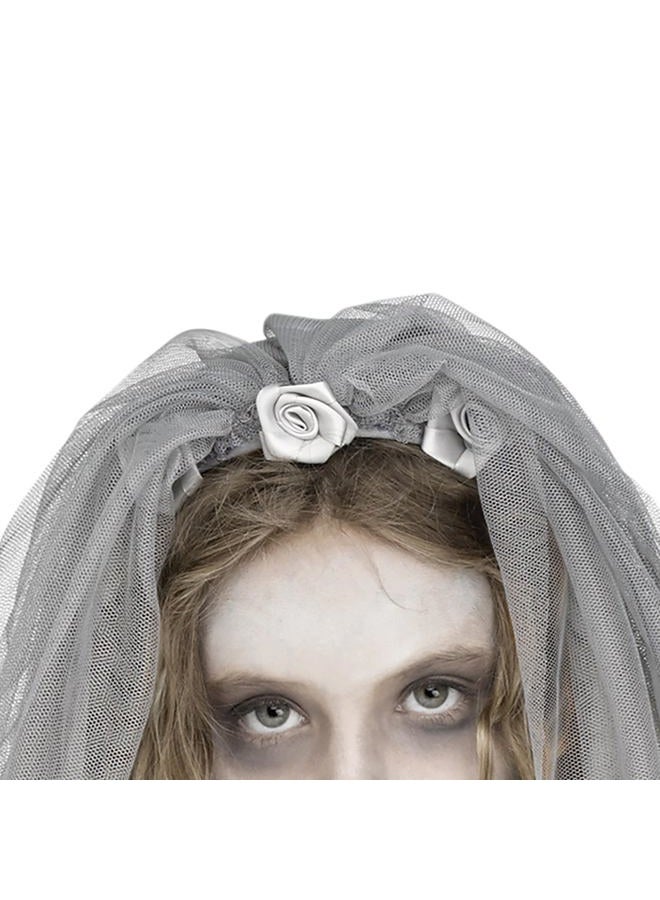 Fun World Zombie Bride Costume, Large 12-14, Multicolor - Image 5