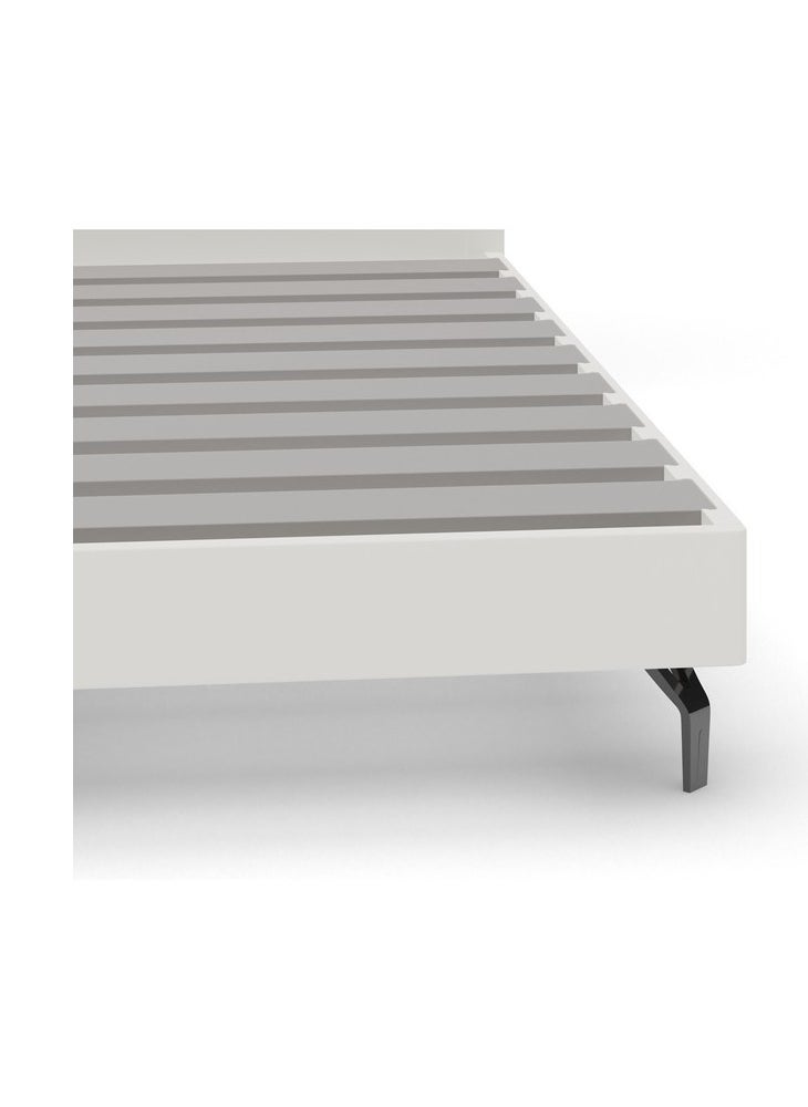 ROYALOAK Royaloak Oliver Queen Size Bed | MDF Construction | Queen-Size Bed | Leatherette Upholstery | Elegant High-Gloss Finish | Modern Design | Durable & Long-lasting  - Image 5