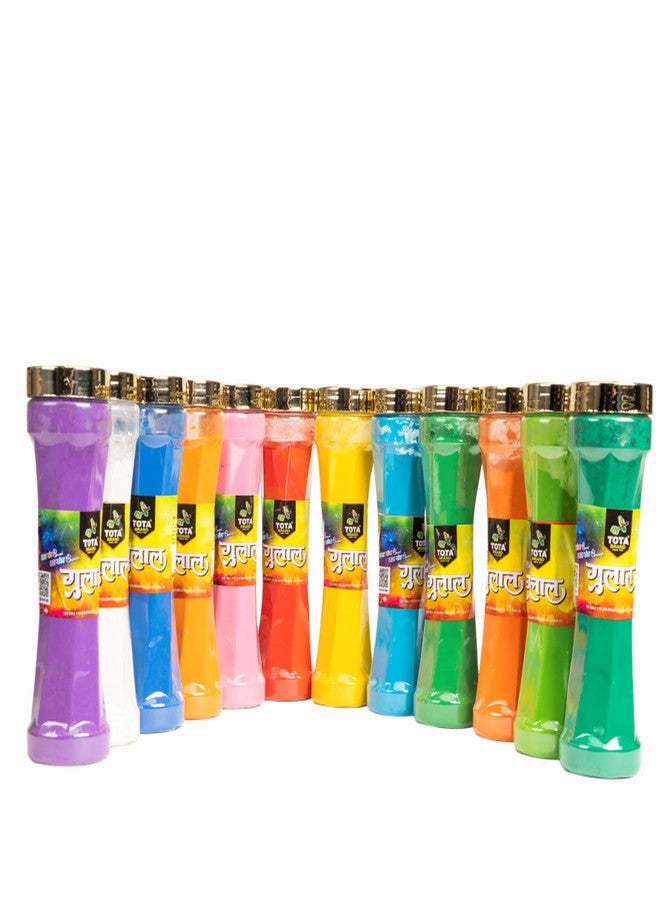 Tota Gulal Tower Bottle 125g - Yellow Natural Multicolour Holi Gulal | Organic Holi Colour Powder | Natural and Herbal Gulal | Rangoli Color | High-quality Gulal Powder Yellow (Pack Of 1) - Image 1