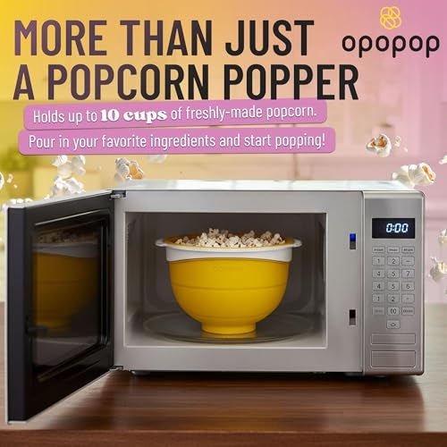 Opopop Silicone Popcorn Popper - Microwave Popcorn Maker Collapsible Bowl, BPA-Free and Dishwasher Safe - Image 3