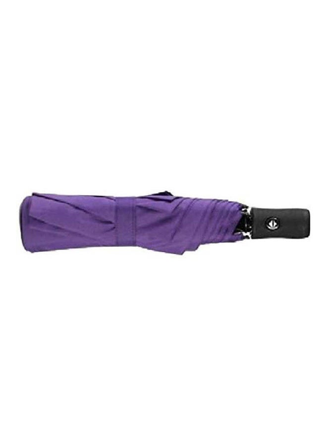 NIBEMINENT - Automatic Open Close Travel Umbrella Purple - Image 1