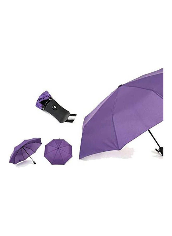 NIBEMINENT - Automatic Open Close Travel Umbrella Purple - Image 1