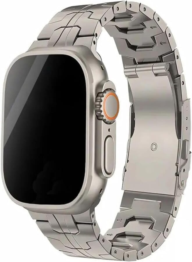 Next Next Store Stainless Steel Band Compatible with iWatch Ultra 49mm 45mm 44mm 42mm, Metal Strap for Ultra Series 2 9 8 7 6 5 4 3 2 1 Men (49mm 45mm 44mm 42mm)