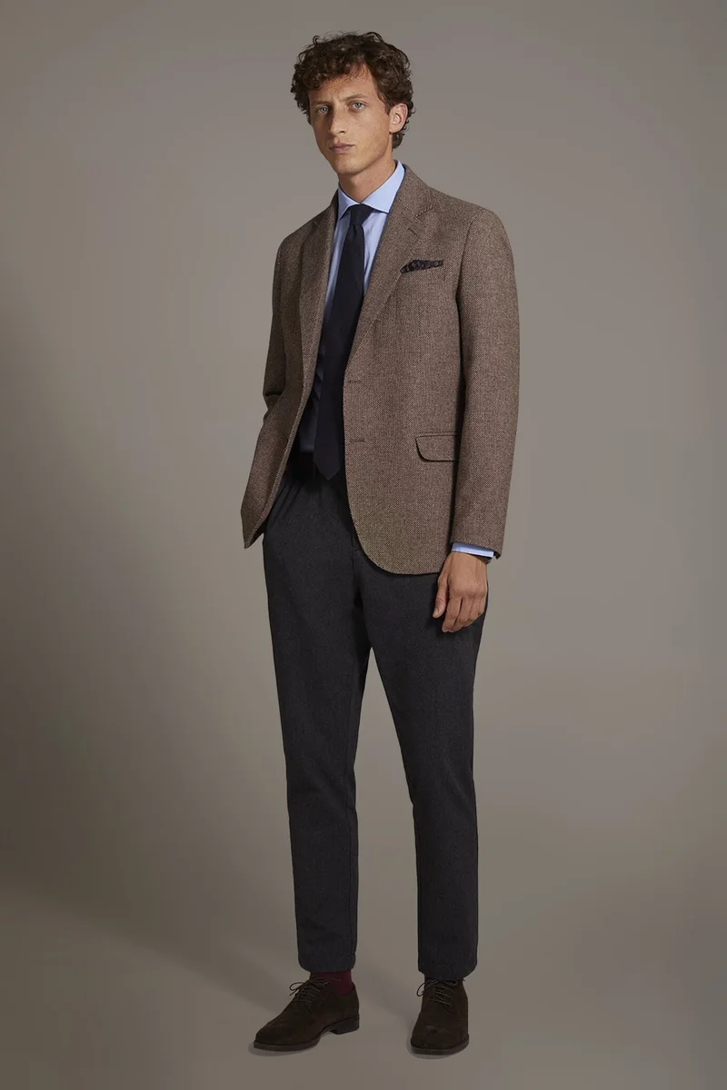 Doppelganger Beige Single-breasted jacket - Camel for Men | Best Price UAE