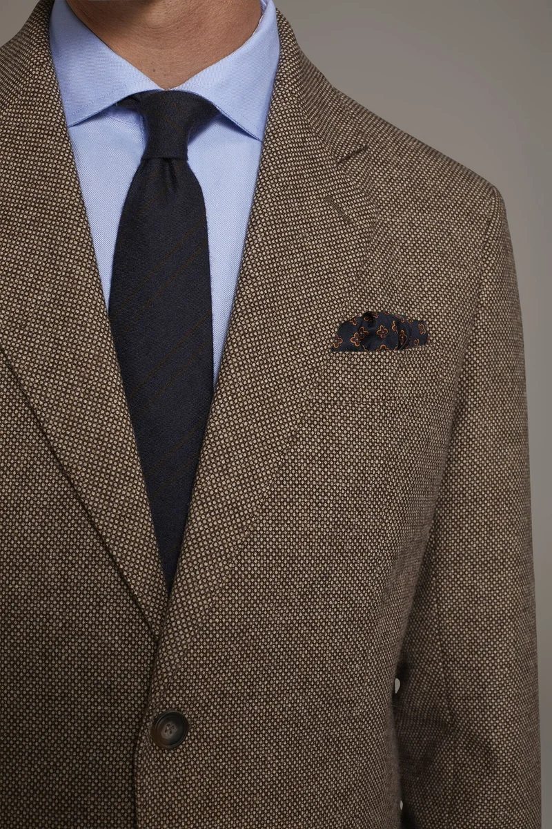 Doppelganger Beige Single-breasted jacket - Camel for Men | Best Price UAE