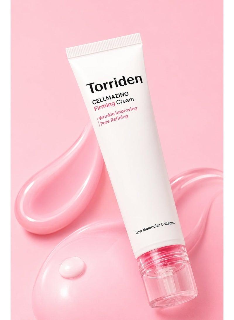 Torriden Cellmazing 5D Collagen Firming Cream 60ml Pore Tightening Anti Wrinkle and Elasticity Moisturizer - Image 1