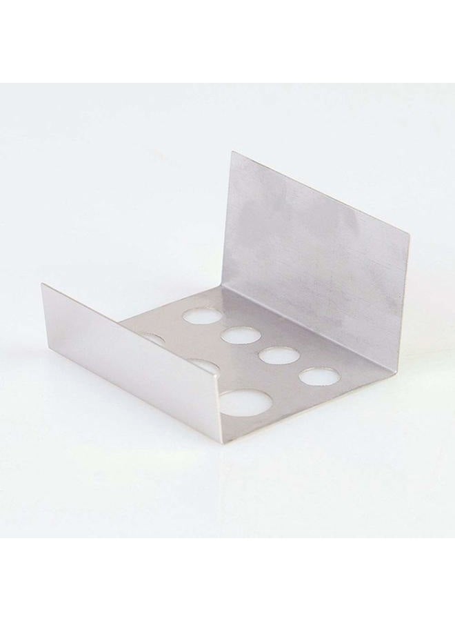 lasenersm 2 Pieces Tattoo Ink Cup Holder Tattoo Pigment Holder Tattoo Pigment Cup Holder 7 Holes Tattoo Ink Cup Holder Tattoo Machine Pen Holder Stand Tattoo Pigment Ink Cap Holder, Silver - Image 4
