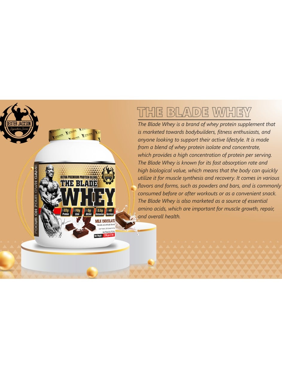 Dexter Jackson Gold Series The Blade Whey 5Lbs Milk Chocolate - Ultra Premium Protein Blend