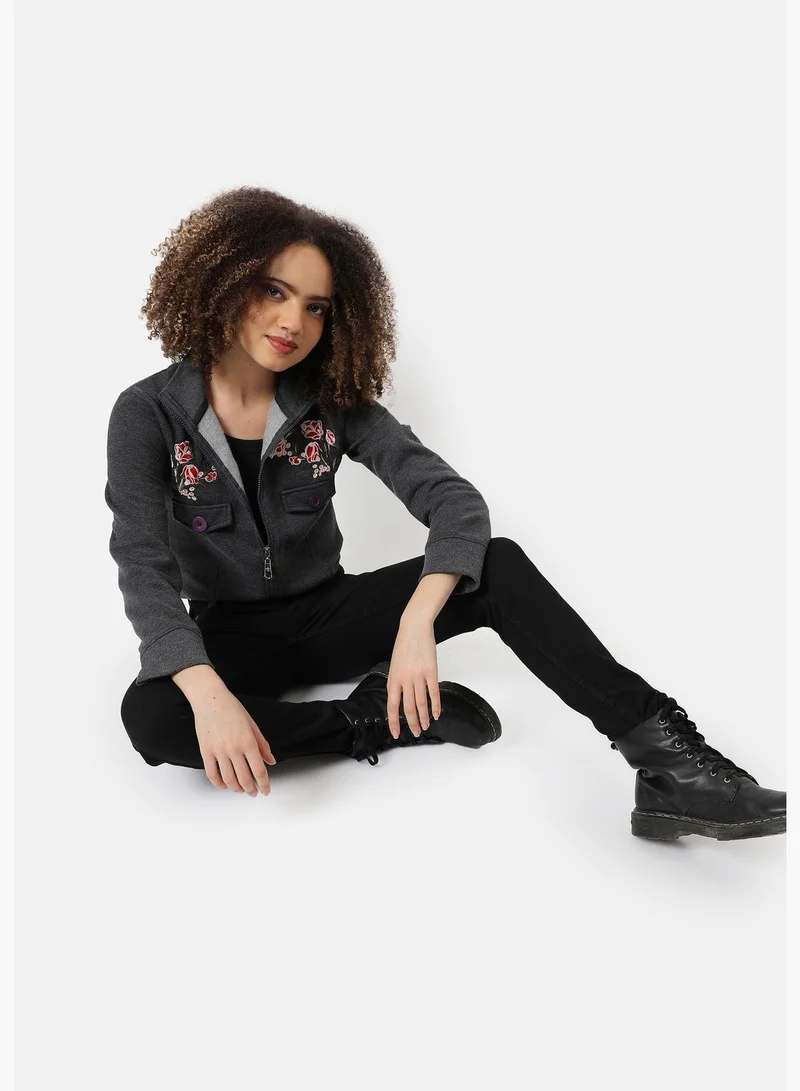 Campus Sutra Printed Sweatshirt