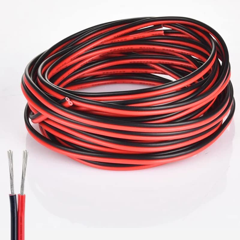 Dobertry RV Light Extension Cable Wire Cord for Led Interior Light Bar Strip Lights 66ft 22awg Wires for RV Camper Motorhome Travel Trailer Cargo Van Cabinet Ceiling Dome Awning Porch underglow Light