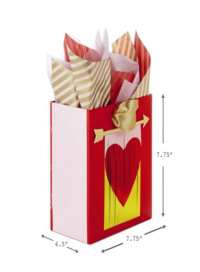 Hallmark Signature 7" Medium Valentine's Day Gift Bag with Tissue Paper (Heart Banner) - Image 3