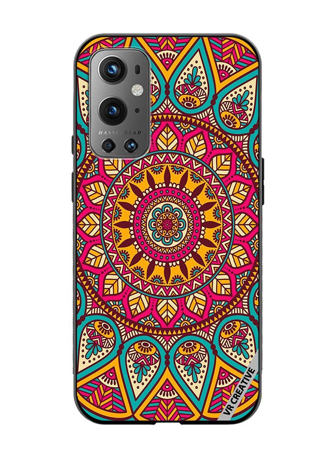 VR CREATIVE Protective Case Cover For OnePlus 9 Pro Mandala Design Multicolour - Image 1