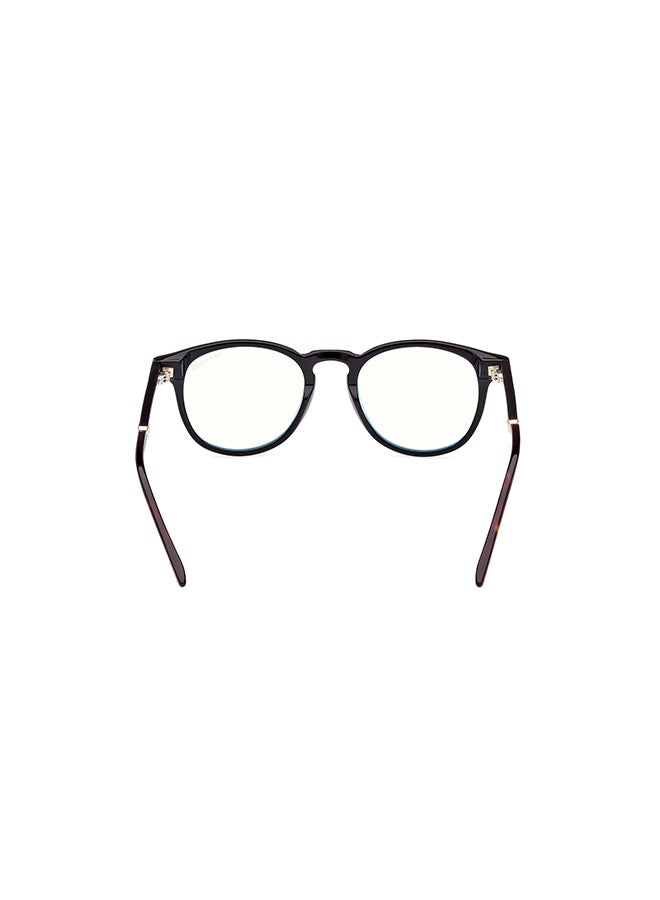 TOM FORD Unisex Round Eyeglass Frames Shiny Black TOMFORD FT5891-B00549 49 mm - Image 4
