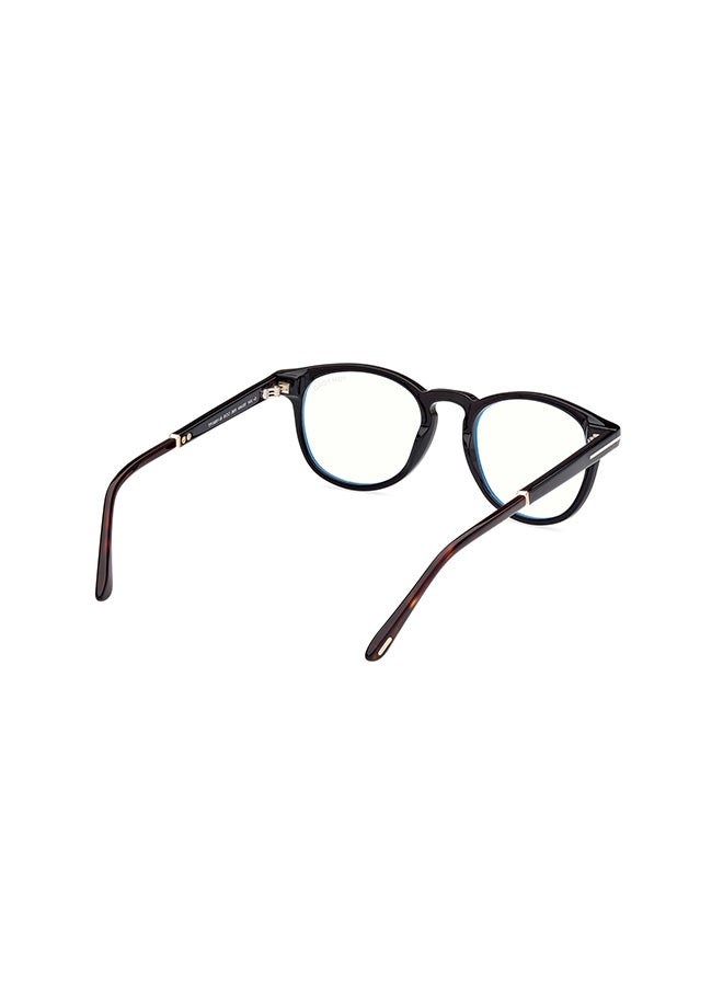 TOM FORD Unisex Round Eyeglass Frames Shiny Black TOMFORD FT5891-B00549 49 mm - Image 5