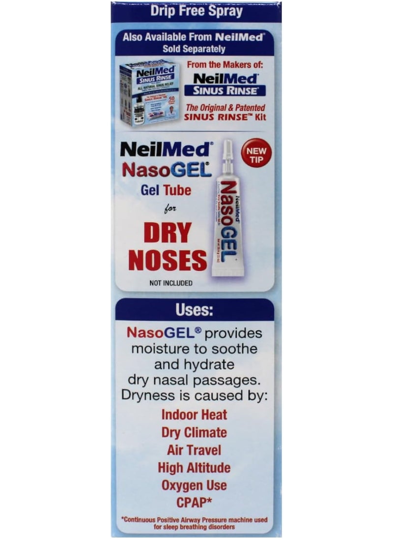 NeilMed Nasogel Spray 30Ml Drip-Free Nasal Moisturizing Gel With Aloe Vera And Sodium Hyaluronate  - Image 2