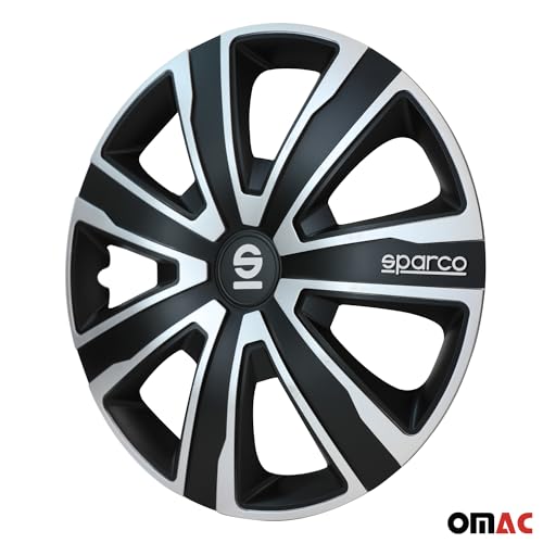 Sparco Wheel Covers Palermo - 15-inch - Silver/Black - Set of 4 Pieces - Image 5