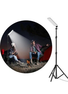 LED Camping Light with Tripod Stand Work Light Fishing Rod Lamp Outdoor Tent Lamp Camping Lantern Portable Floor Light Pole Light 1680 Lumen USB Adjustable Height For Travel BBQ Emergency Car Repair