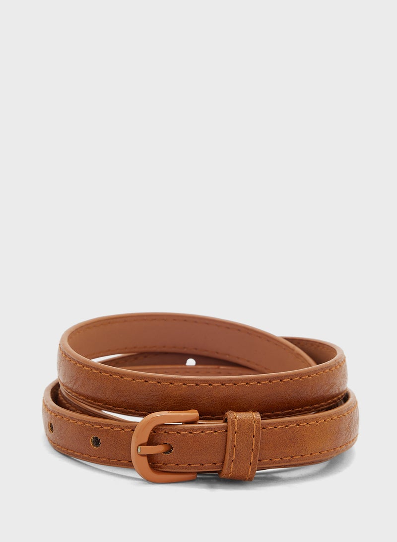 ELLA 3 Pack Snake Print Slim Belt Set - Image 4
