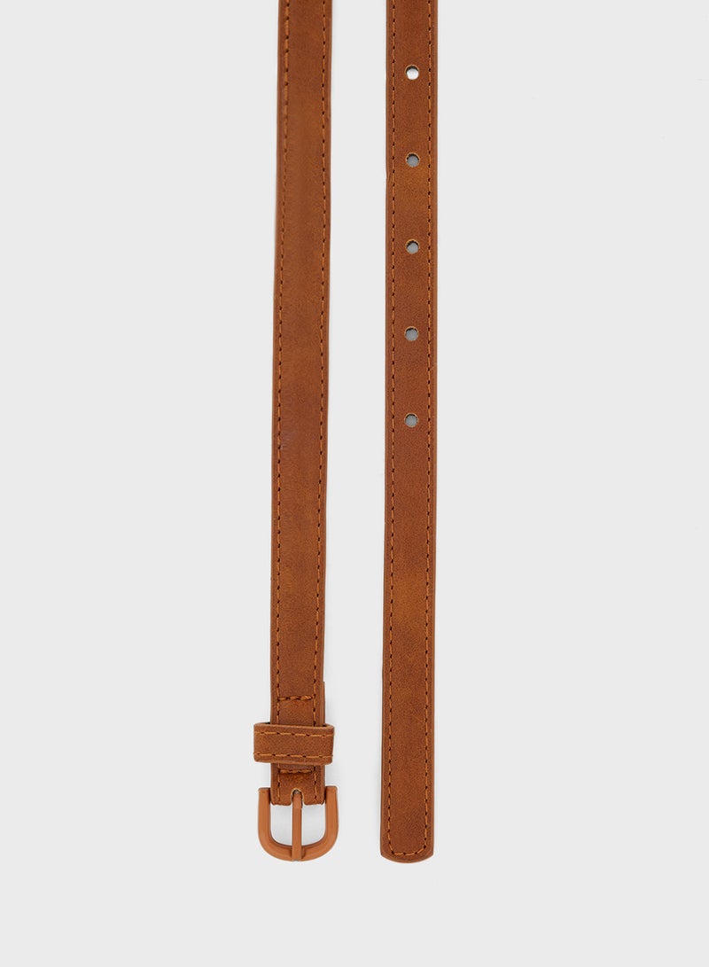 ELLA 3 Pack Snake Print Slim Belt Set - Image 5