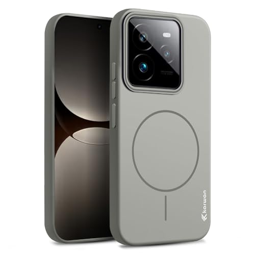 KARWAN®️ Magnetic Wireless Ultra Slim-Fit Back Case Cover for Realme GT 7 Pro |Hard PC Case Cover| Ultra-Thin & Light Weight with [Ultra Premium Feel] Case for Realme GT 7 Pro (6.7") (Grey) - Image 1