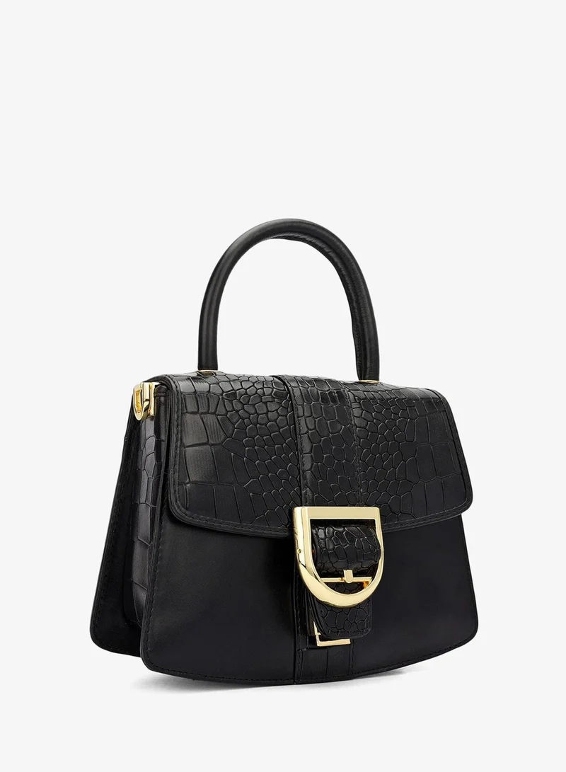 Da Milano black Fresco Top Handle Bag (S) for Women | Best Price UAE