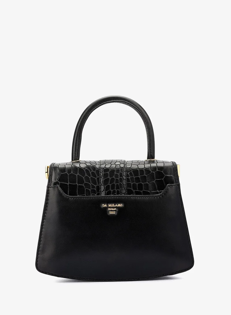 Da Milano black Fresco Top Handle Bag (S) for Women | Best Price UAE
